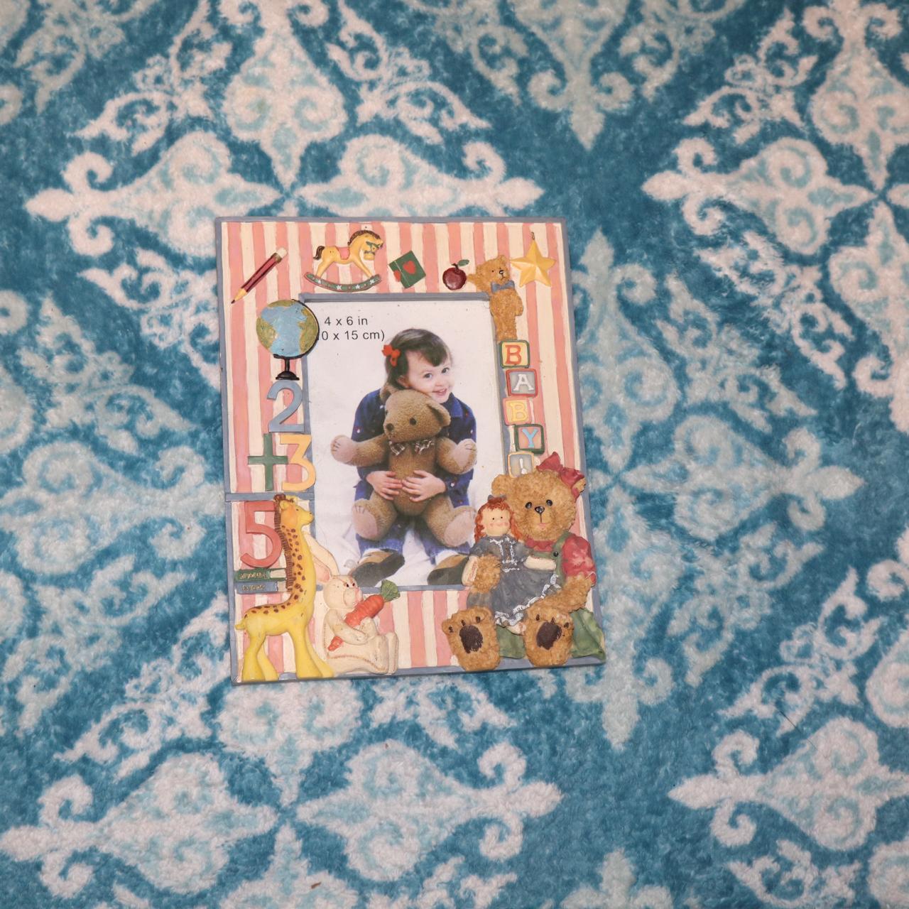 VINTAGE Ceramic Baby Picture Frame babyshower... Depop