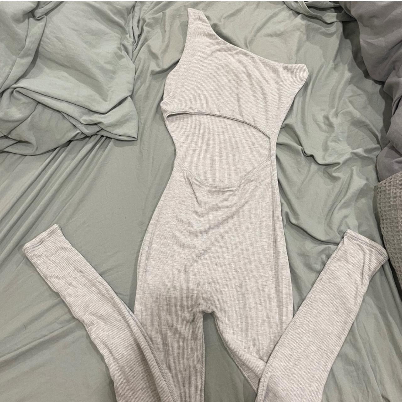 Naked wardrobe grey jump suit Worn 1 time for these - Depop