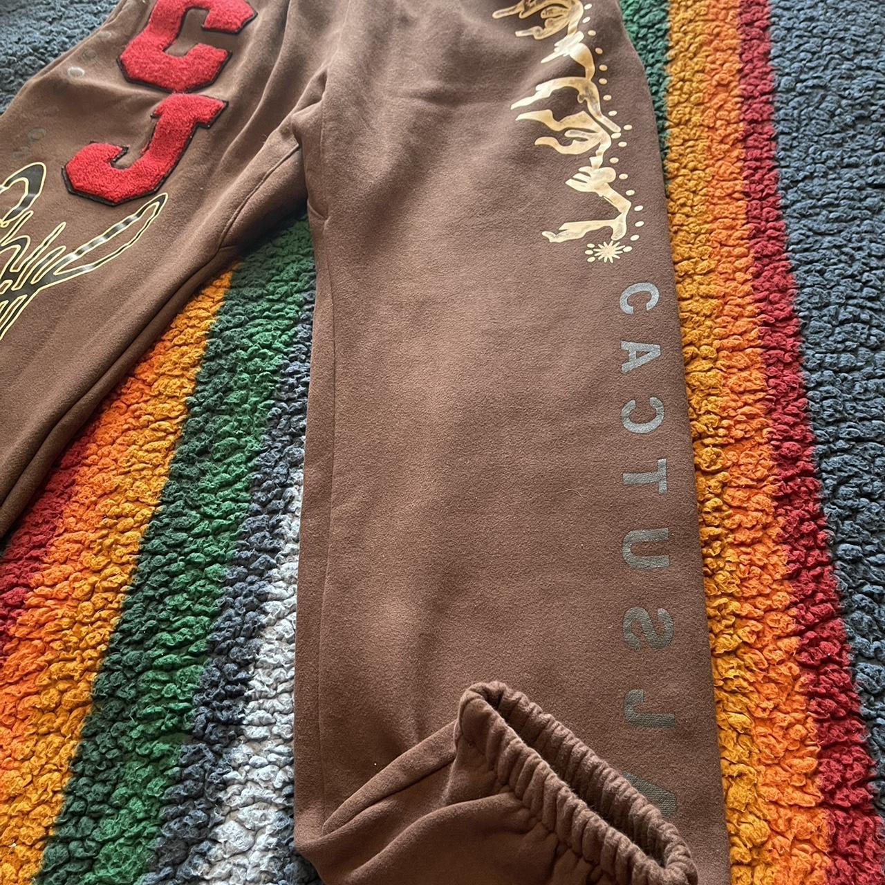 Travis Scott cactus jack flare sweatpants #travis | Depop Travis Scott cactus jack flare sweatpants #travis | Depop