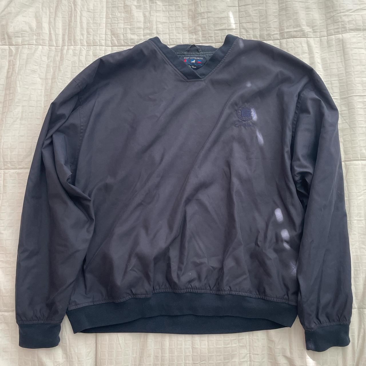 Vintage Navy Cadillac Wind Breaker Barley... - Depop