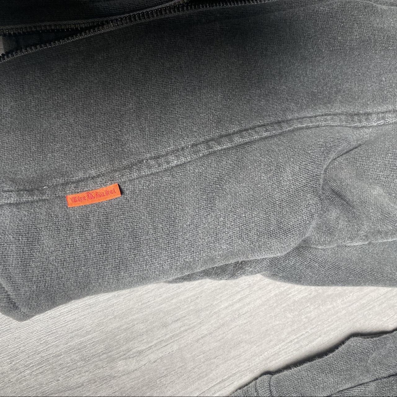 THE K LABEL TONIK CORSET ZIP GREY ACID WASH HOODIE... Depop