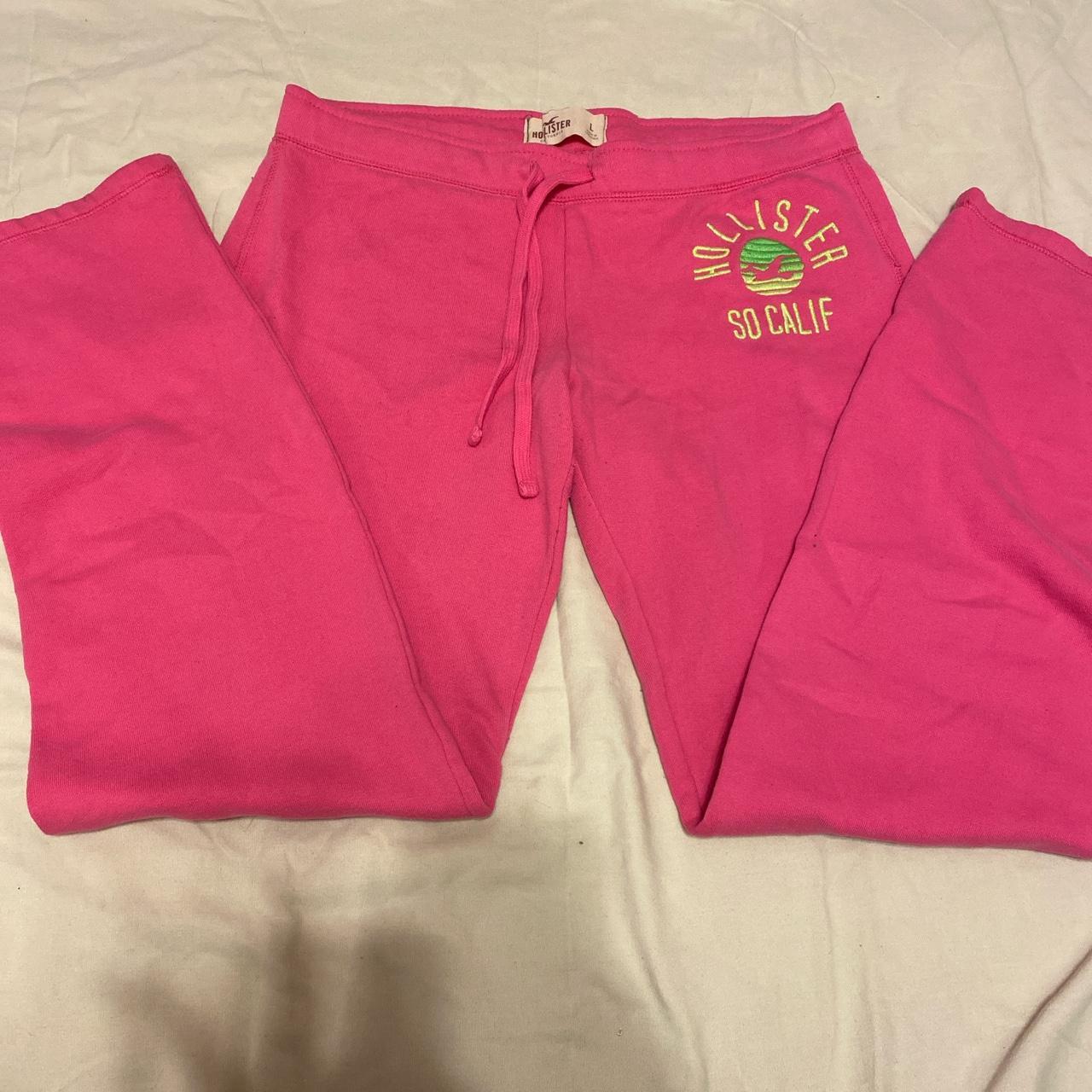 Hollister Co. Women's Pink and Green Joggers-tracksuits
