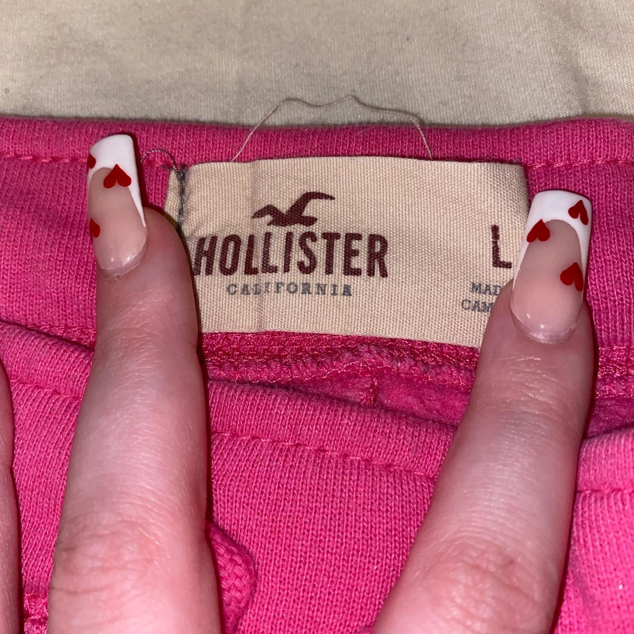 Hollister Co. Women's Pink and Green Joggers-tracksuits (2)