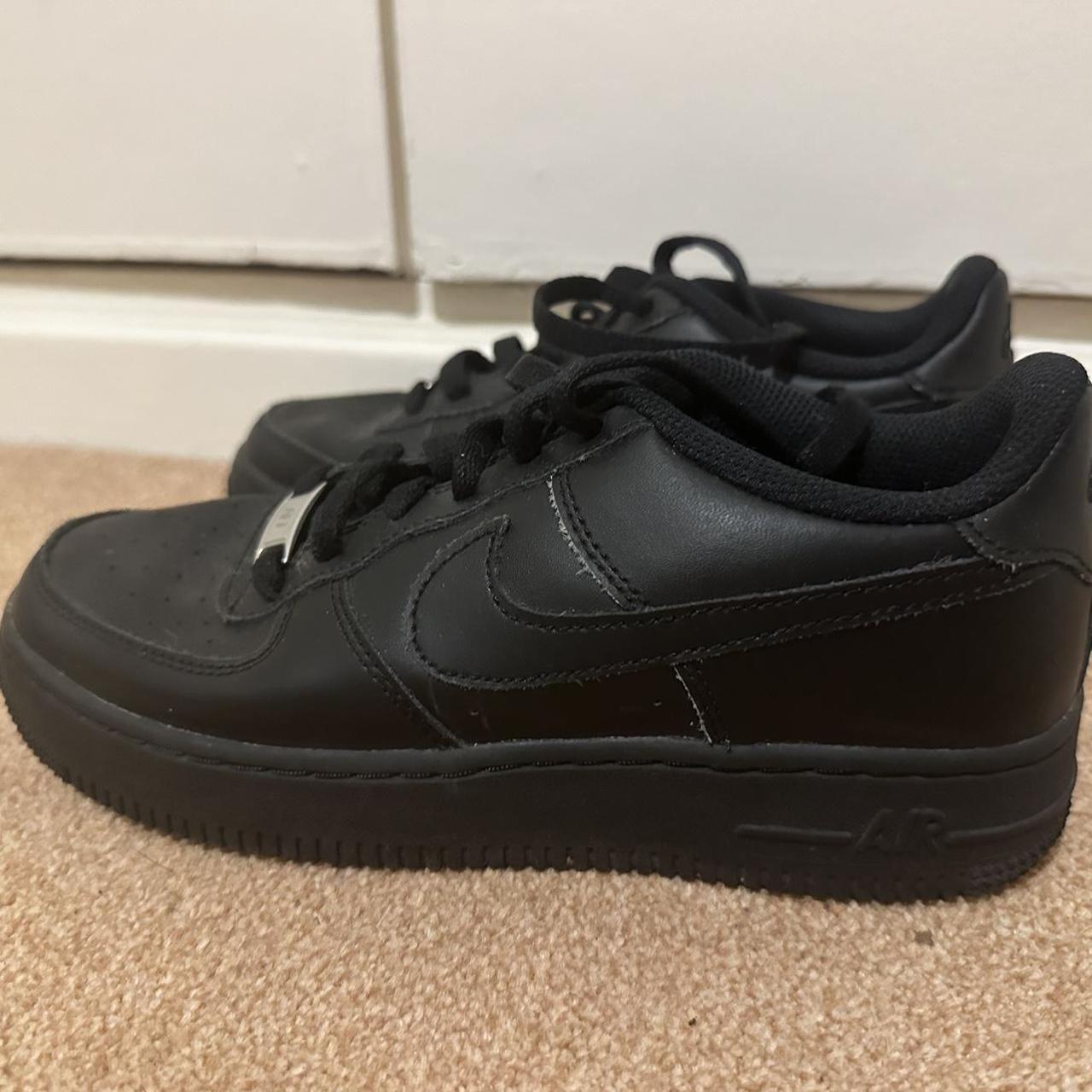 Black airforces (Women’s) Size 5 Worn a hand full of... - Depop