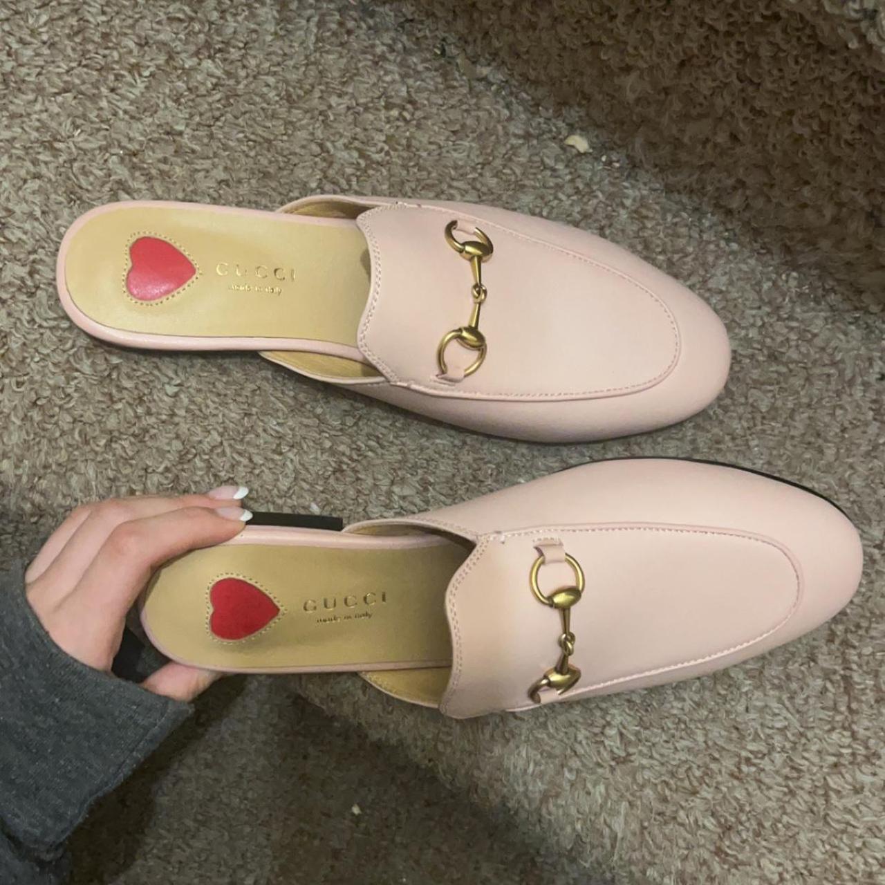 Gucci hot sale pink mules