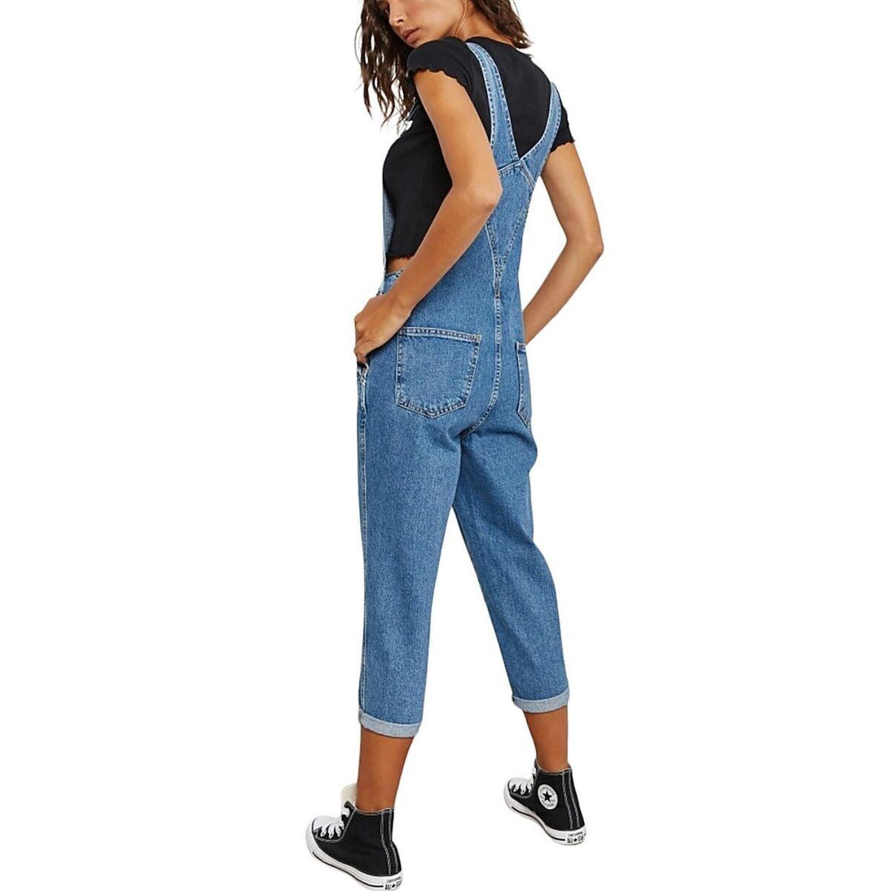 Topshop Moto orders Women's Blue Denim Overalls