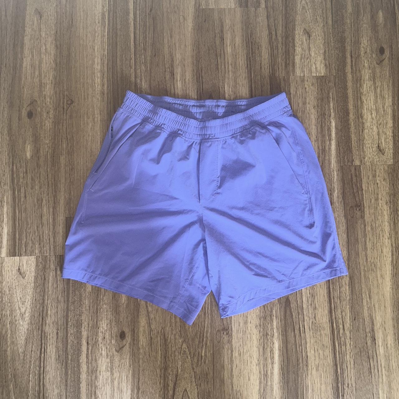 Lululemon lavender Pace Breaker shorts Large 7 inch... - Depop