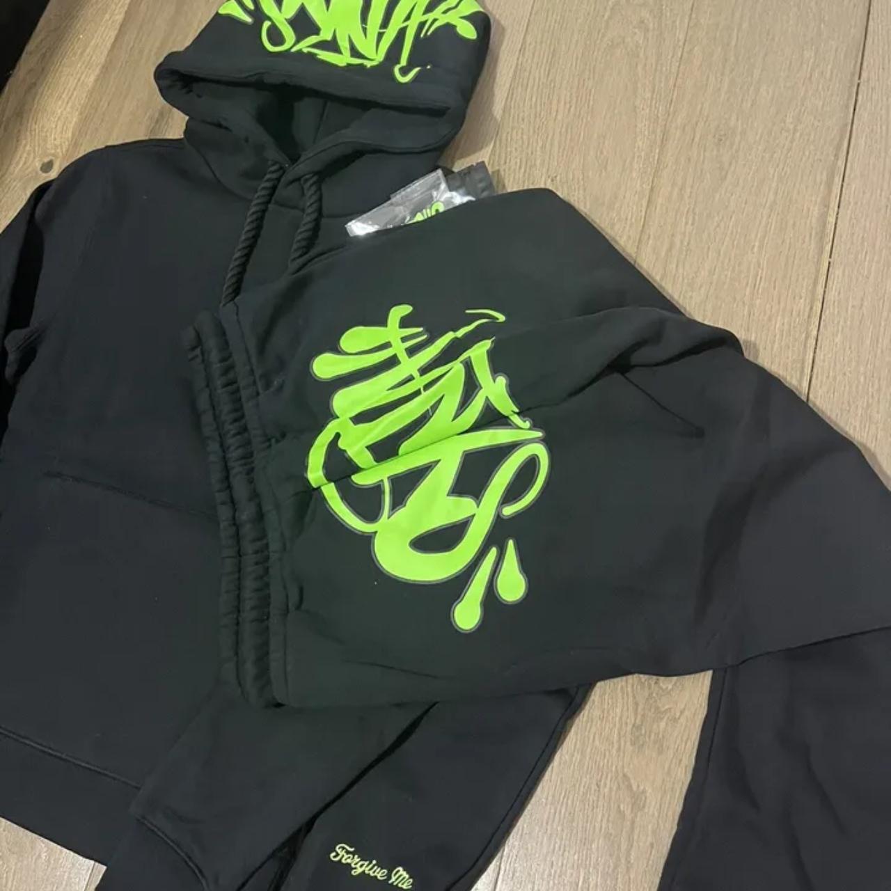 SynaWorld パーカーのみ Black x Black XXLサイズ Syna World