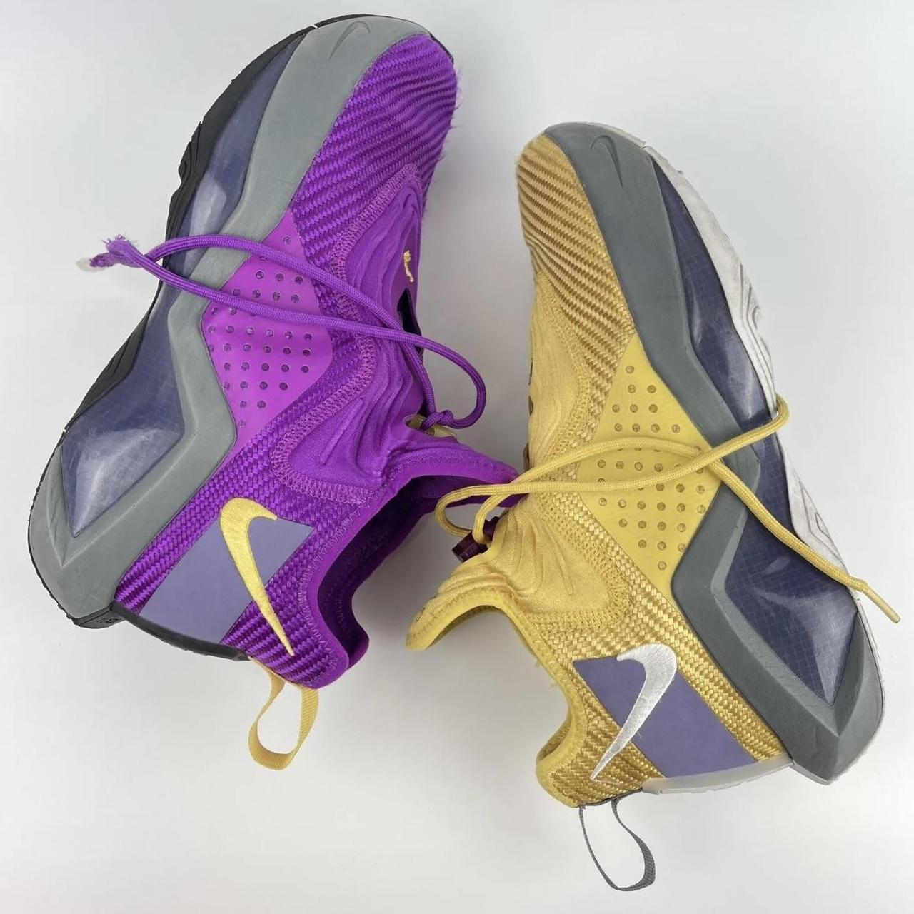 lebron soldier 13 purple and yellow