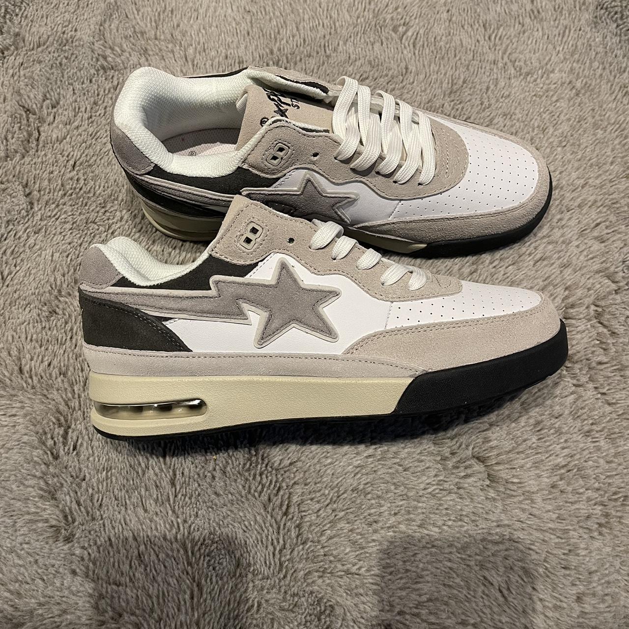 Bape Bapesta Roadsta White Pastel Grey • UK 10, US... Depop