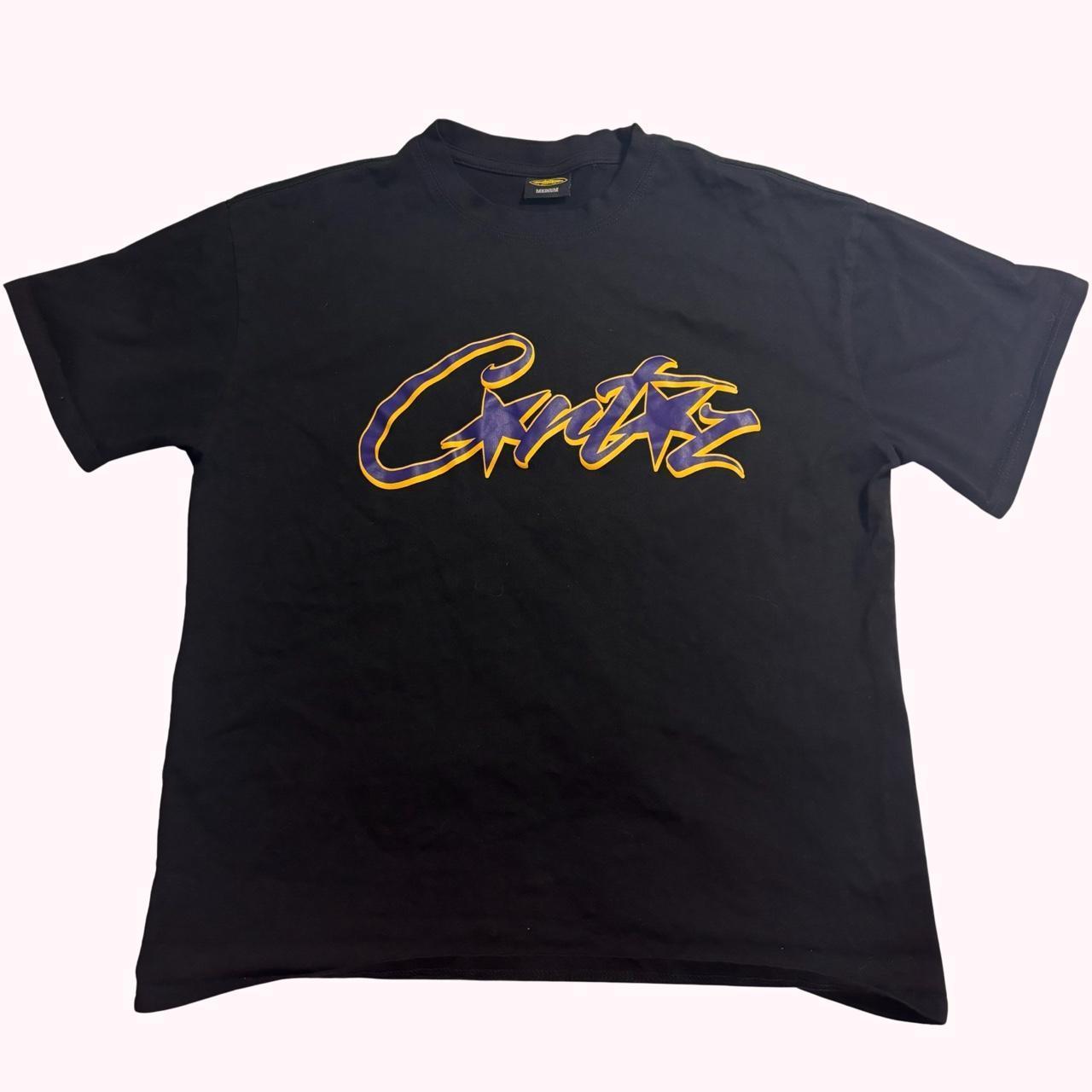 Corteiz e heavyweight tee Tシャツ 黒黄 L Corteiz e heavyweight tee Tシャツ 黒黄 L
