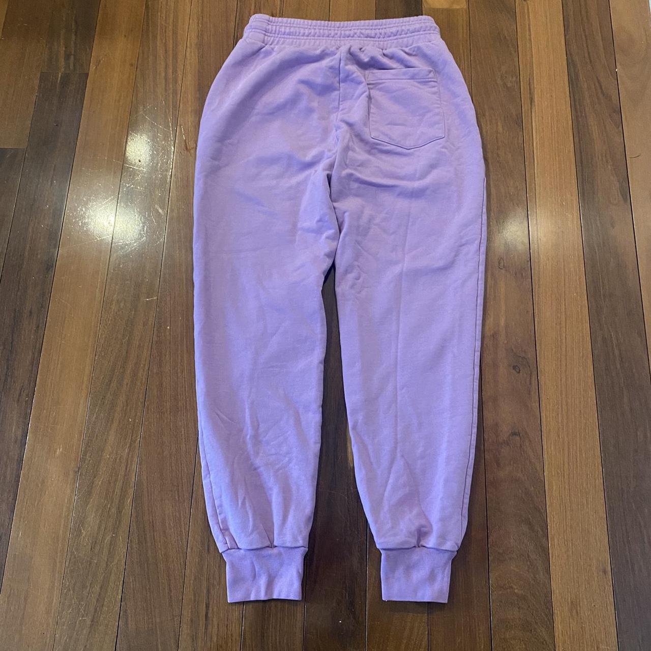 Marimekko Kioski Tirsat Unikko sweatpants online purple flower EUC Size Small 27