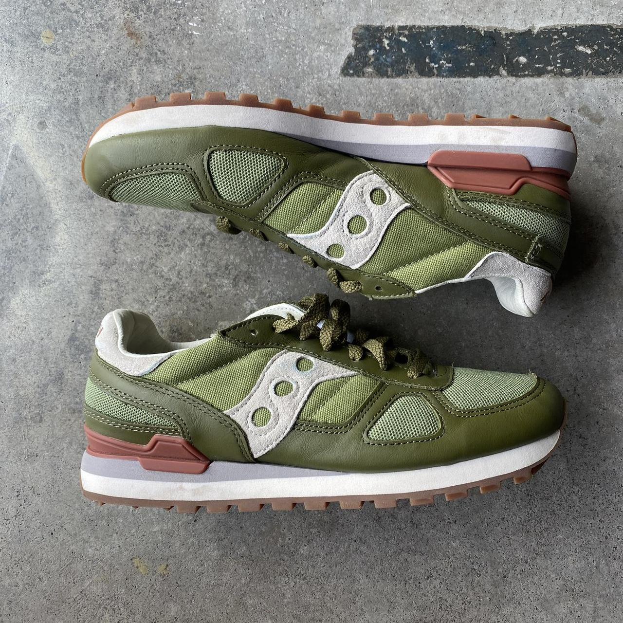 Saucony Shadow Original Olive Tan Size 9.5 EUC Worn. Depop