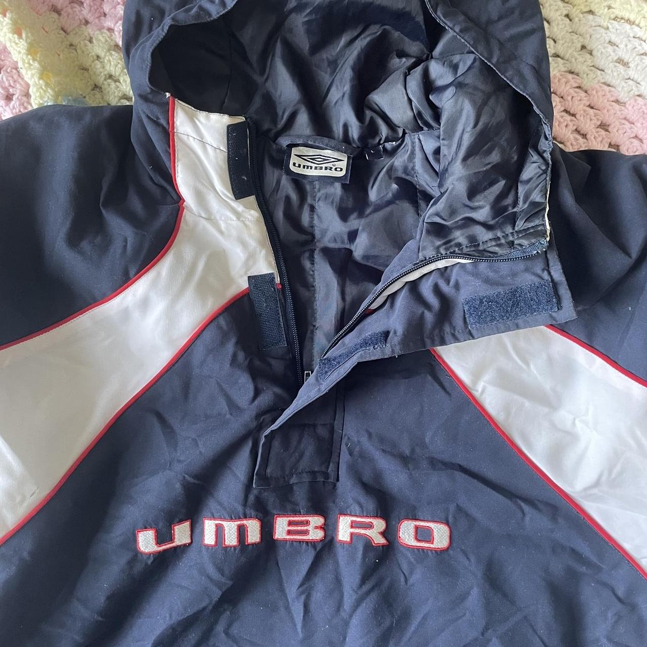 Vintage Umbro 1/4 zip pull over jacket ⭐️ Sick Depop