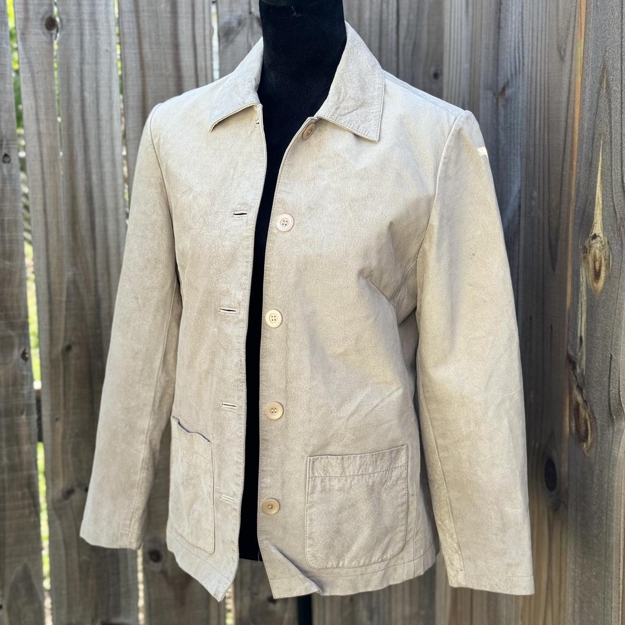 Vintage Gap Suede Leather Button hotsell Front Jacket