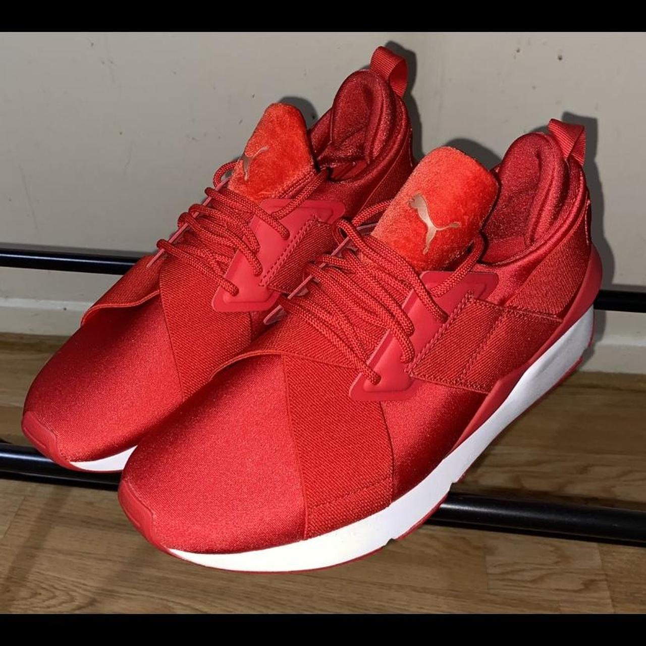 Puma muse satin red on sale