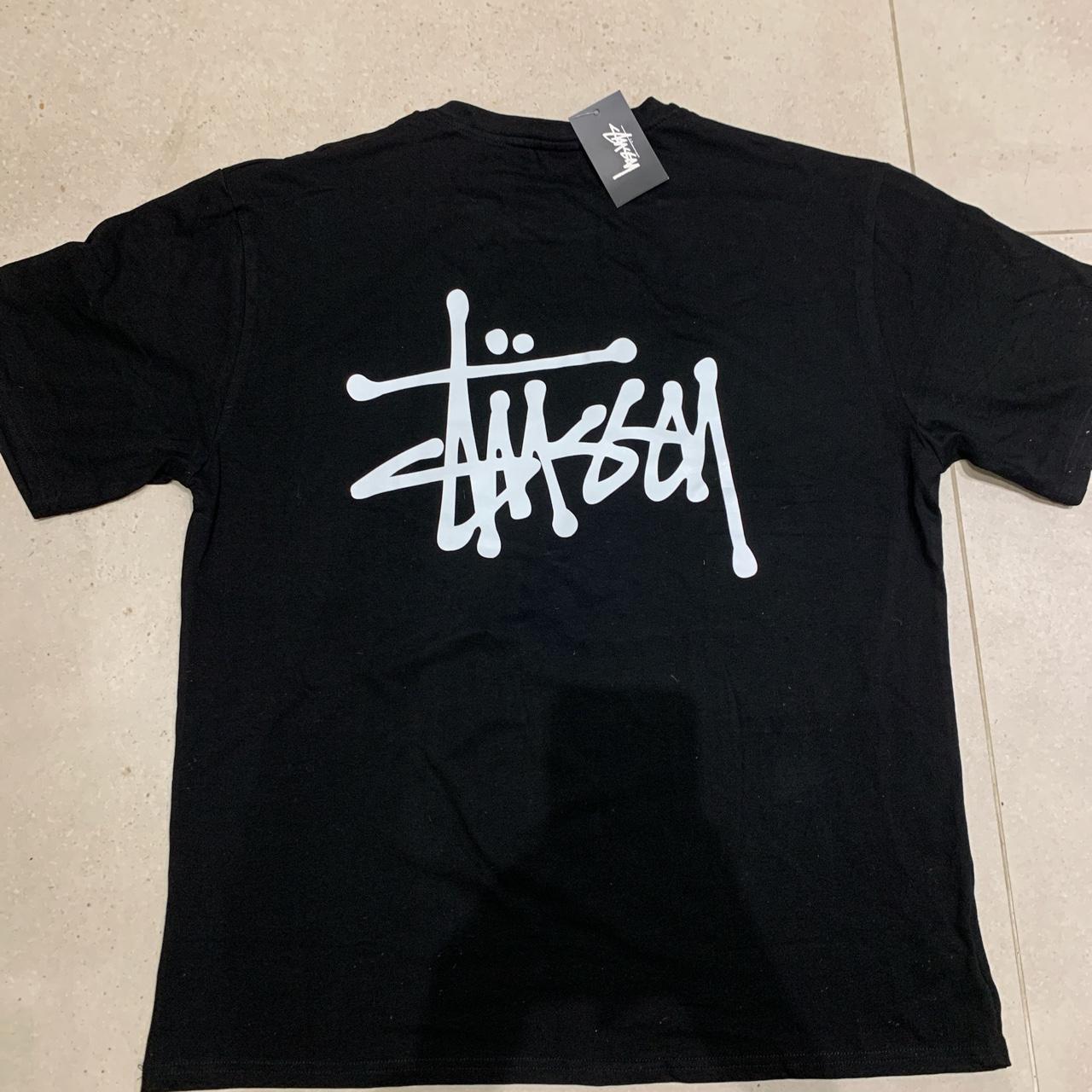 Stussy plain black T-shirt Brand new- haven’t... - Depop