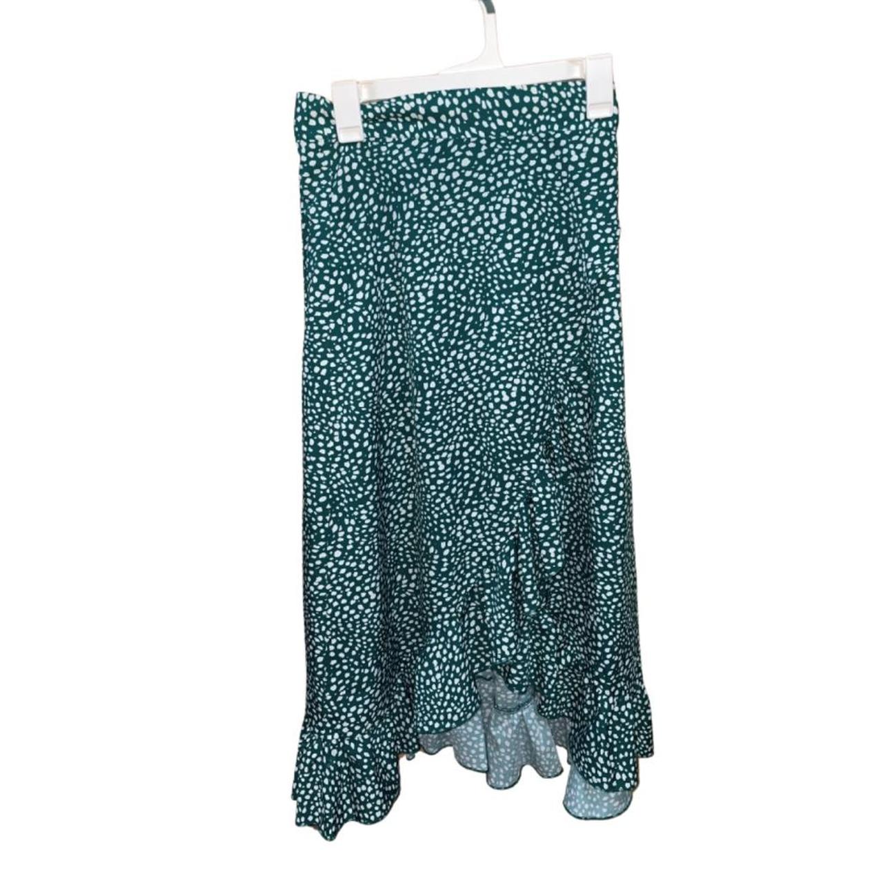 SHEIN Women's Green Skirt (3)