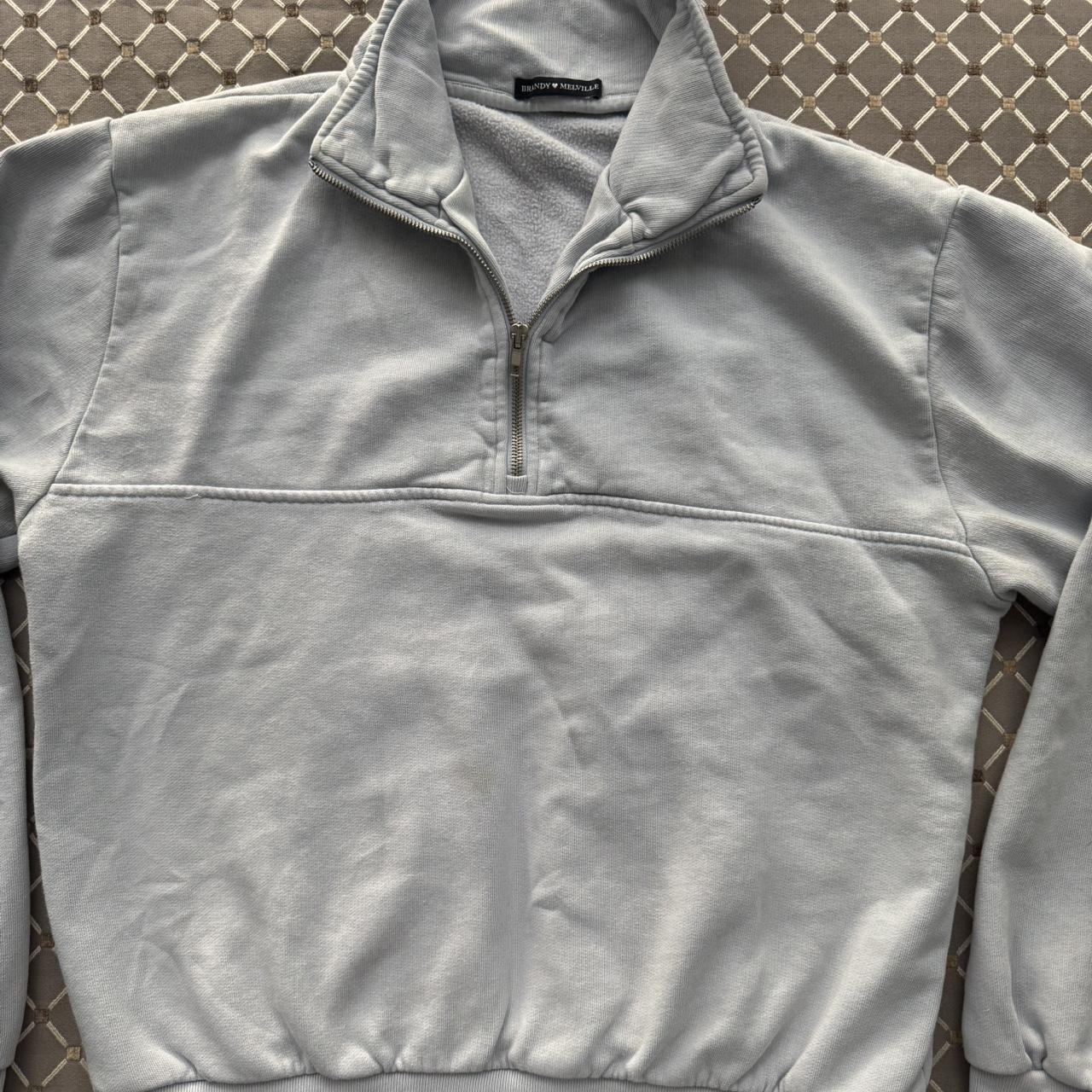 Brandy Melville Women's Sweatshirt Blue/Grey One size – Brandy