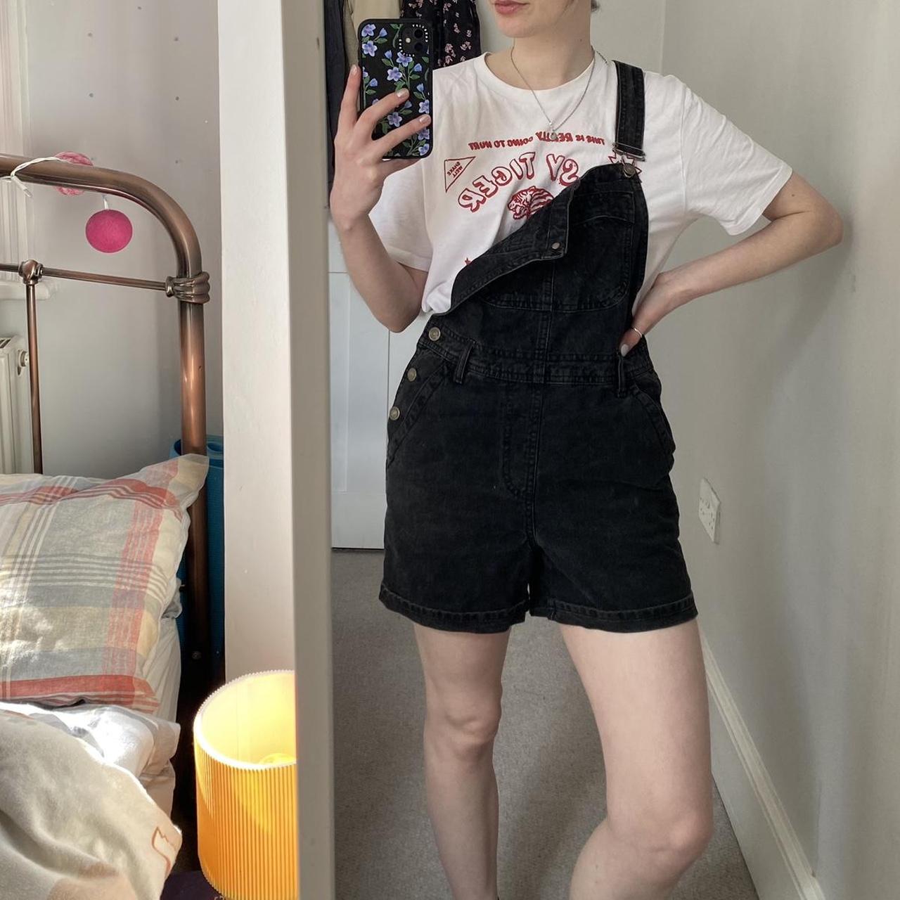 Dungarees Outfits Topshop Black Denim Dungarees Black Short