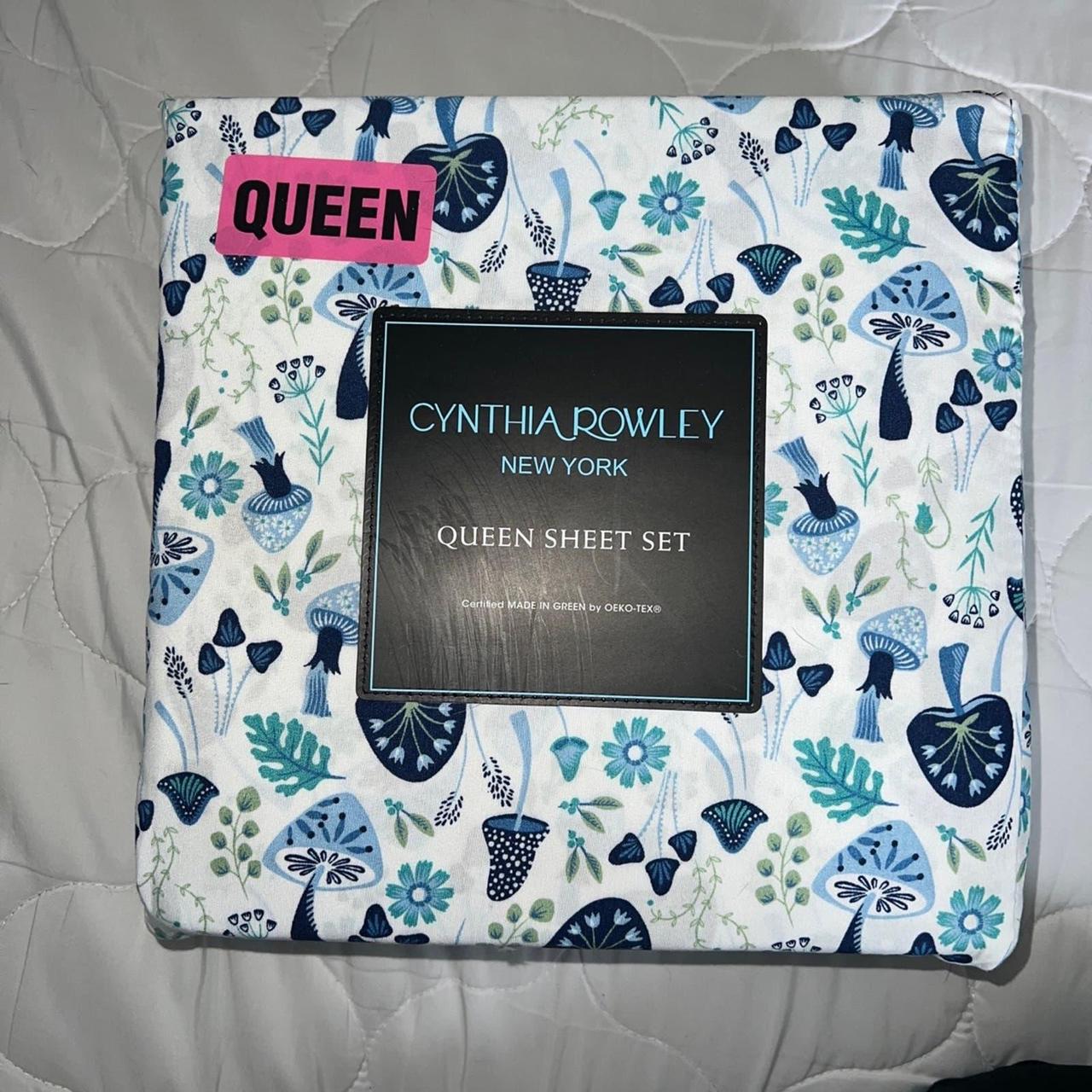 Deals Cynthia Rowley mushroom sheet set Queen