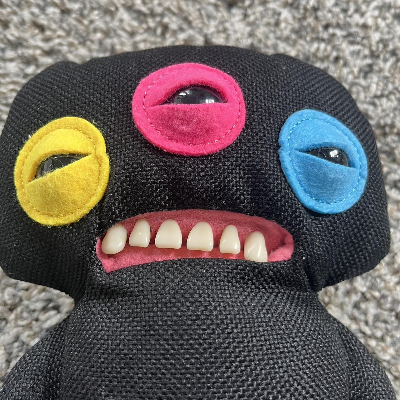 black FUGGLER stuffed animal👽 brand new just took... - Depop