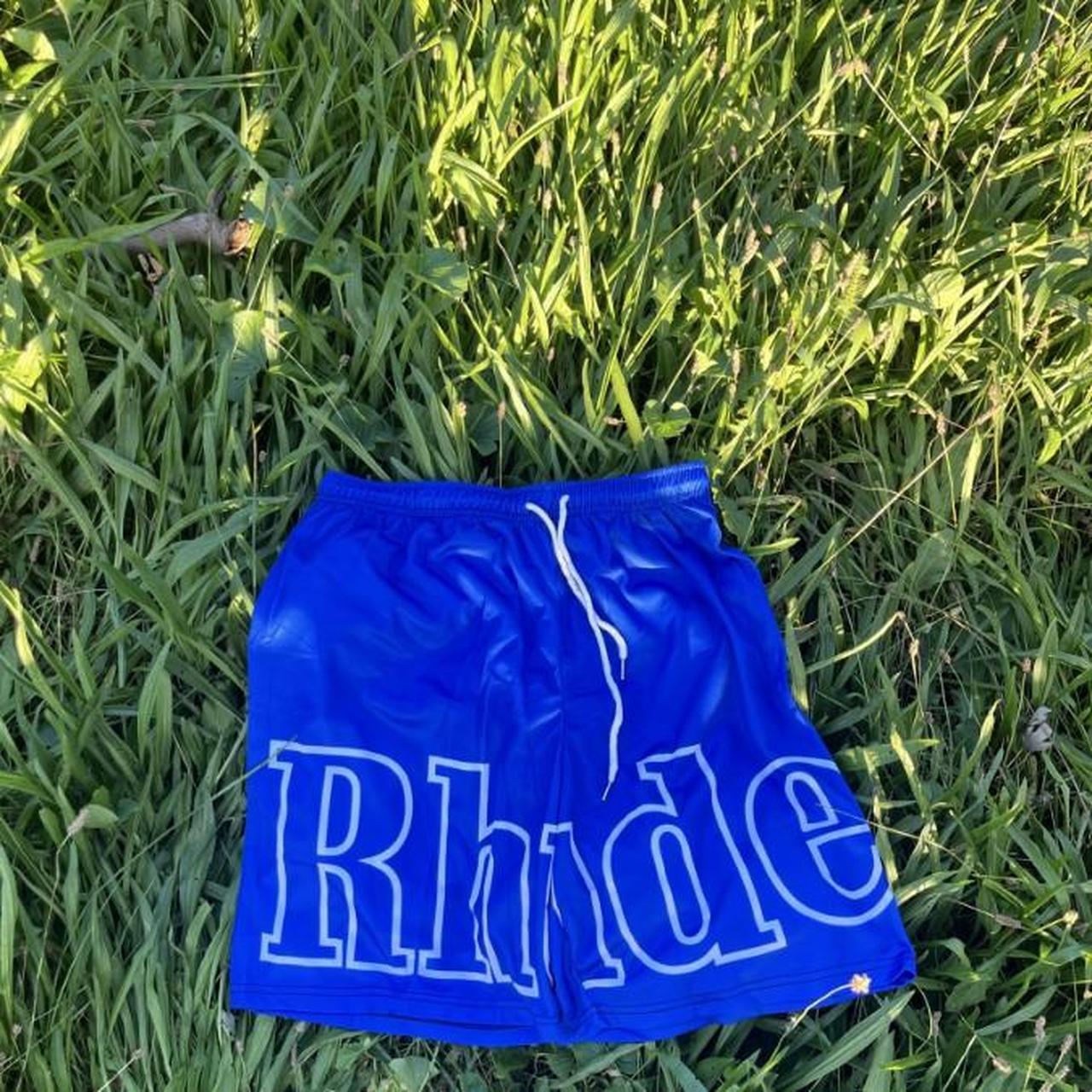 Rhude men's blue shorts