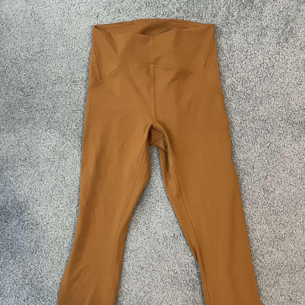 brown camo lululemon leggings with pockets - Depop