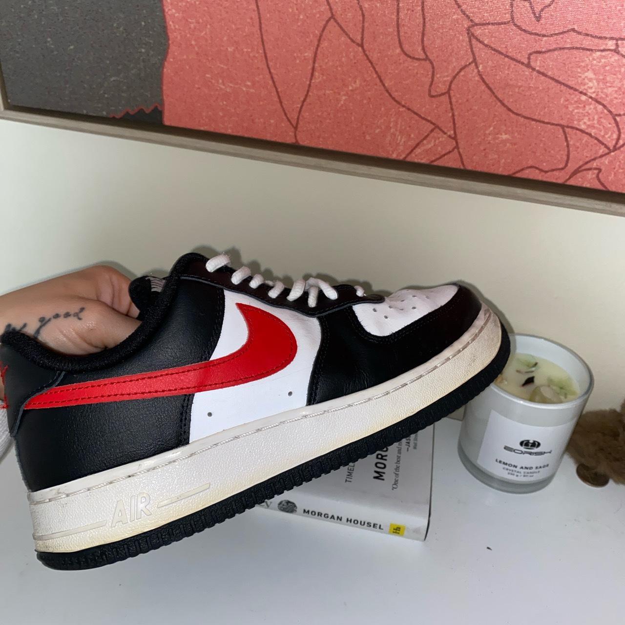 new red and black air force ones