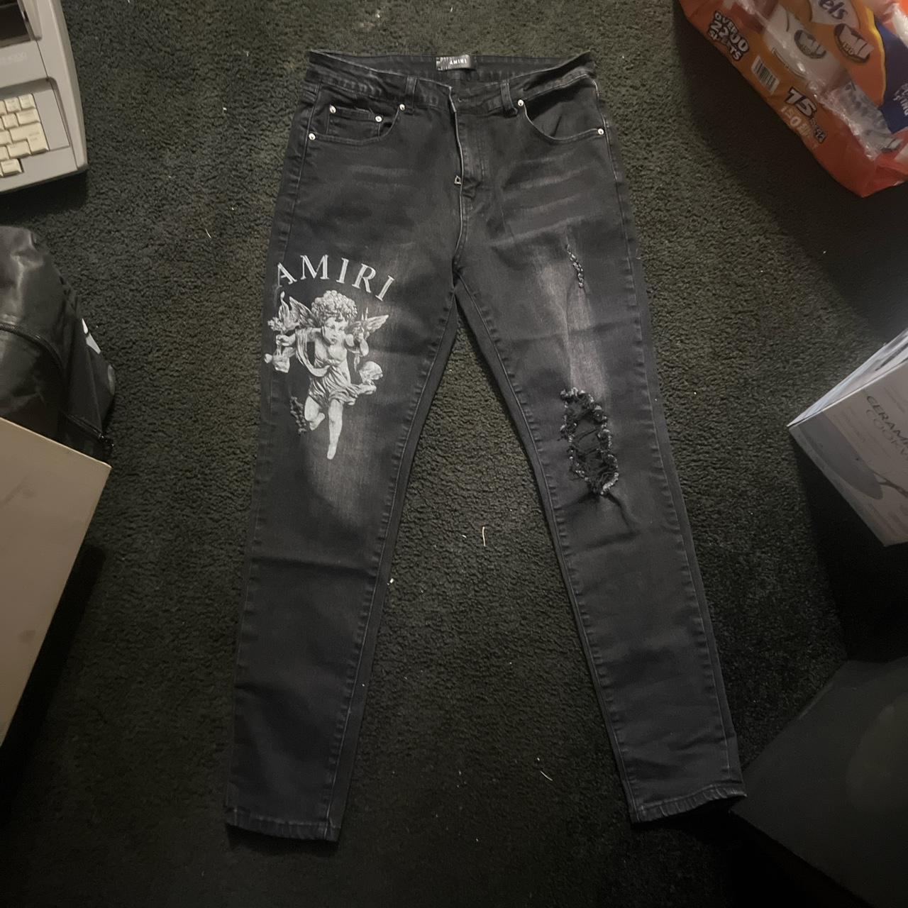 Amiri Angel Jeans Worn a couple times, no defects!... - Depop