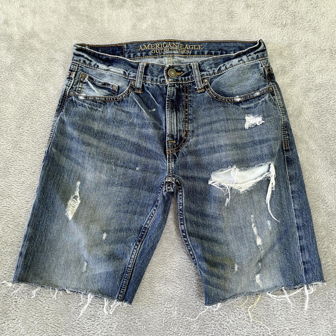 American Eagle Shorts Mens 30 Blue Cutoffs 9 Inseam. Depop