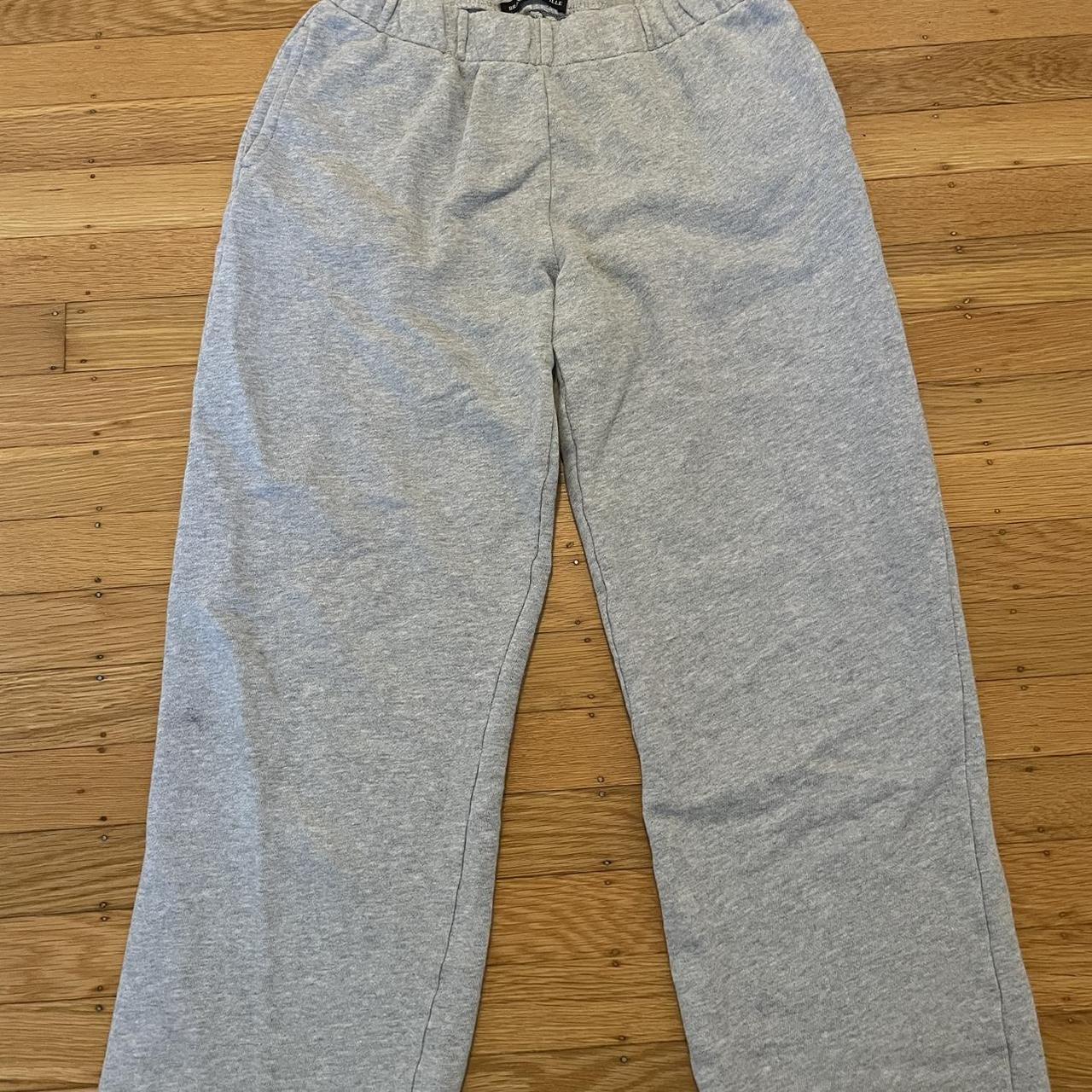 light grey brandy melville wide sweatpants great... Depop
