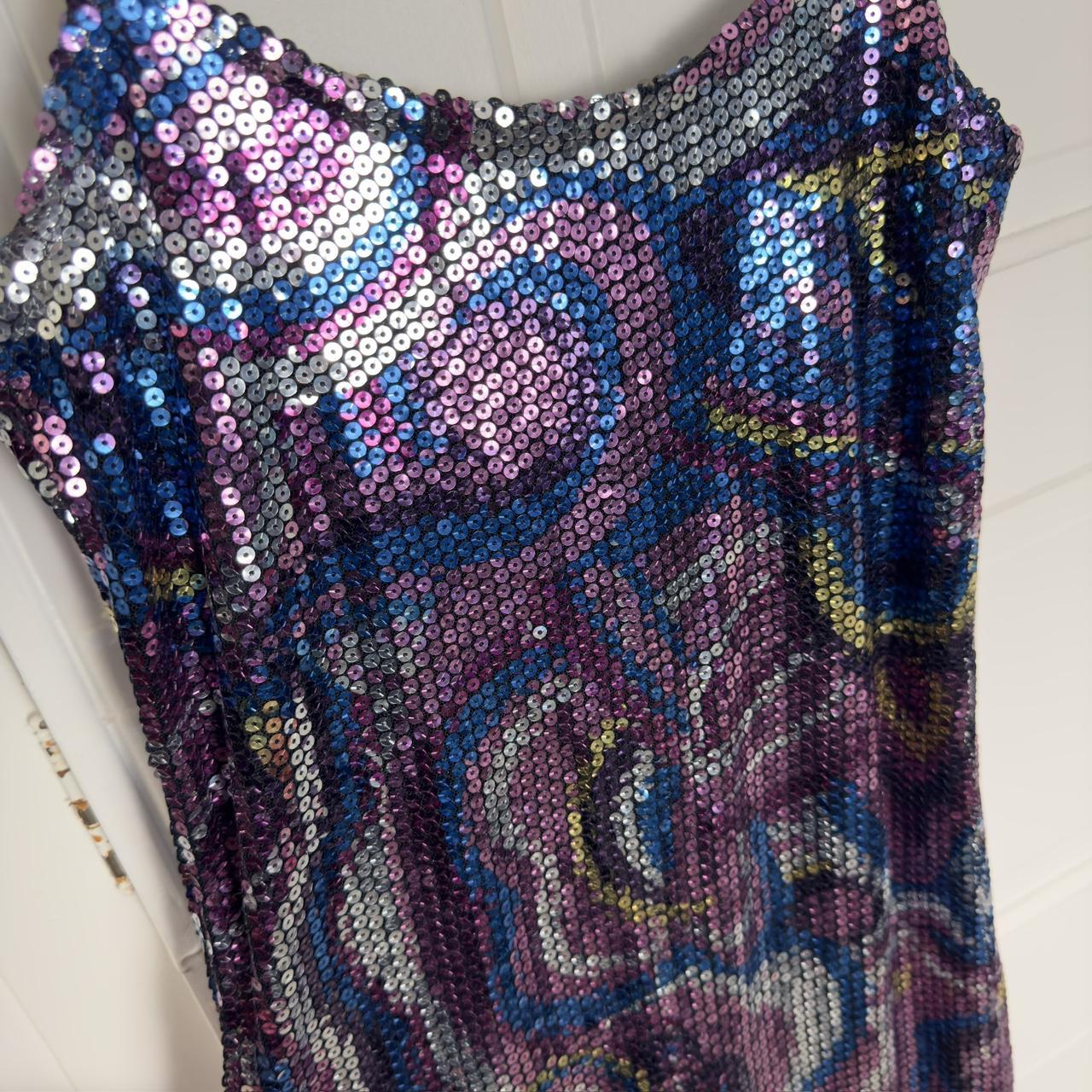 Y2K Wet Seal sequin party dress #y2k #sequin - Depop