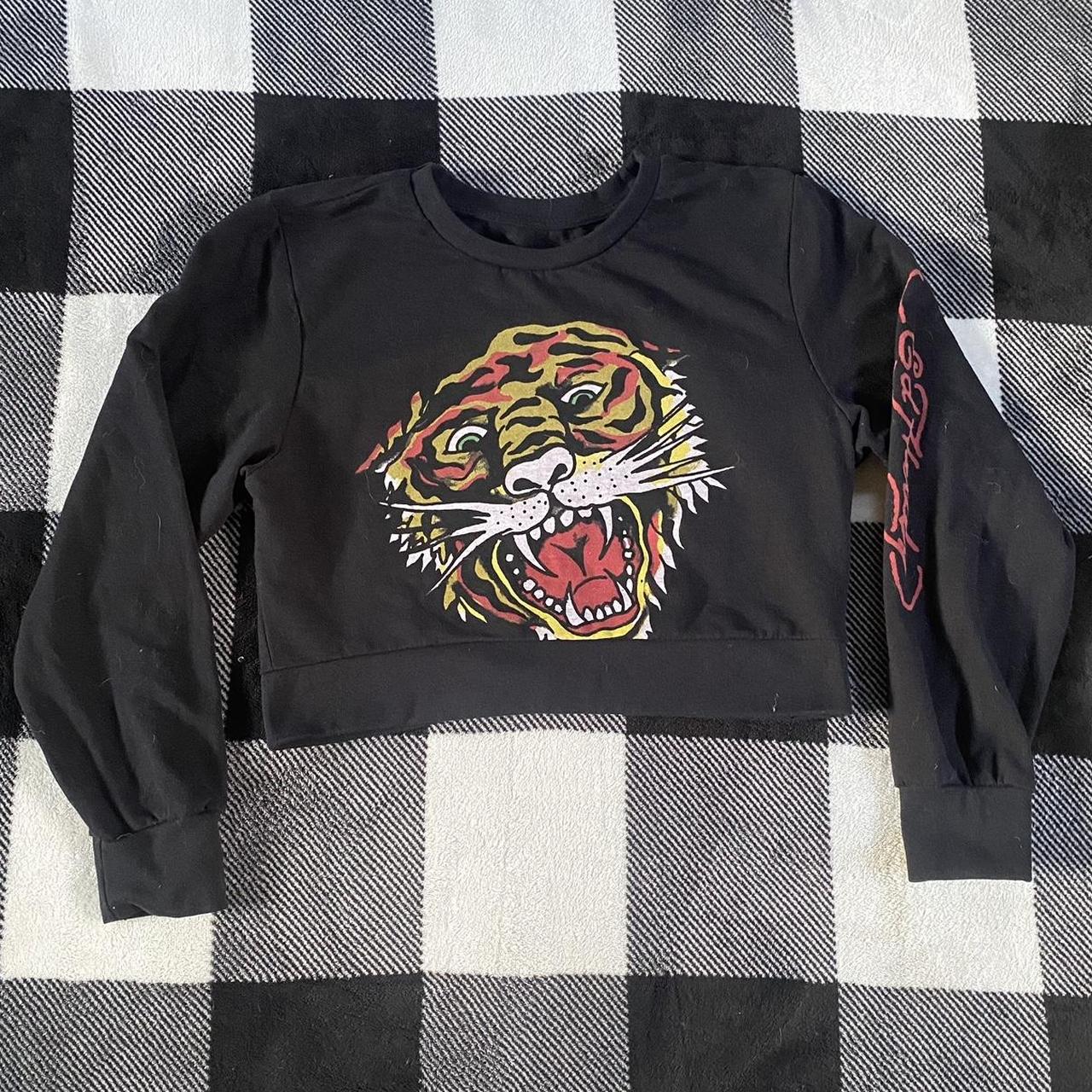 ed hardy top super tuff y2k ed hardy top selling for... - Depop