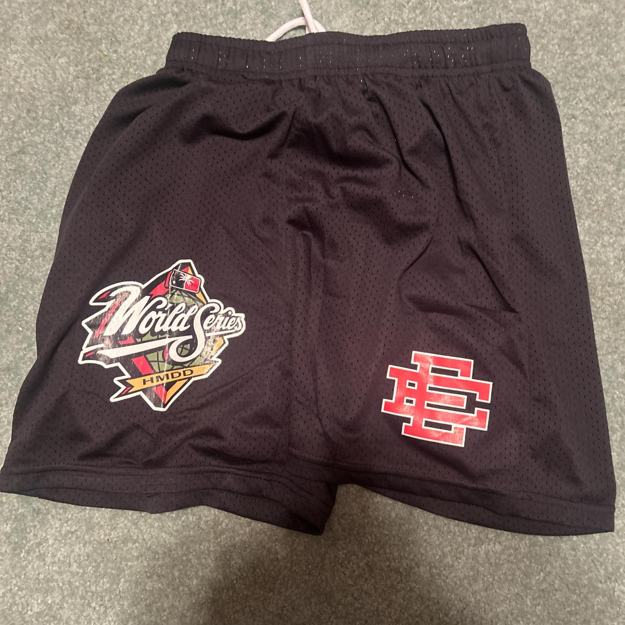 Eric emanuel shorts black World Series HMDD | Depop