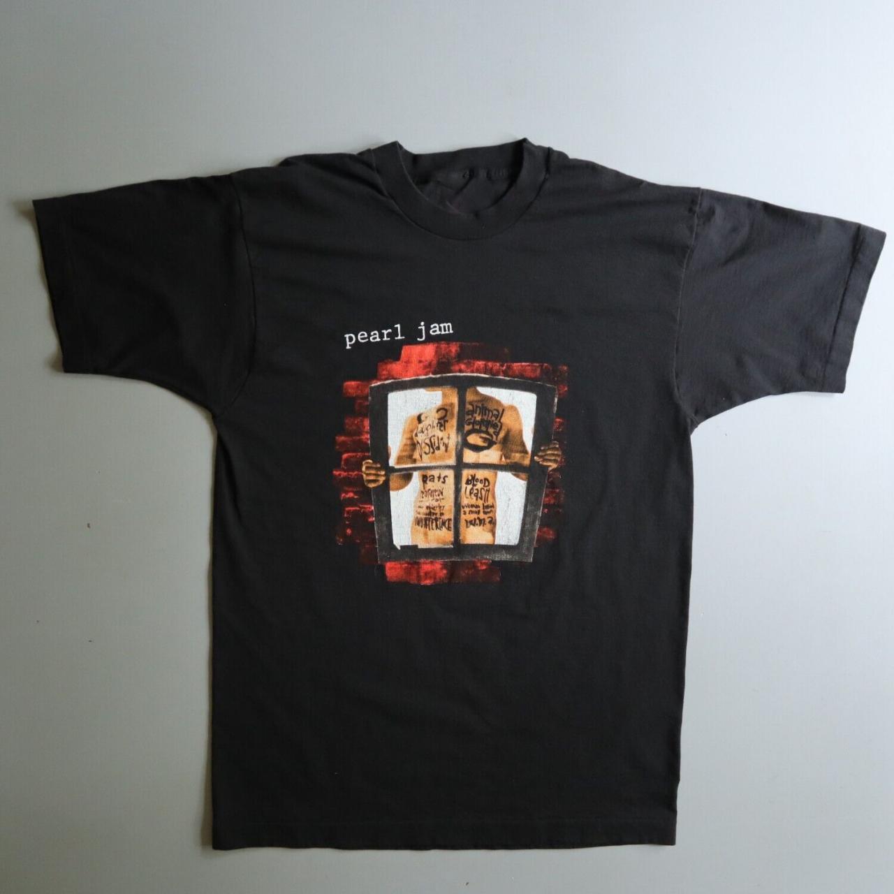 Vintage PEARL JAM WINDOW PAIN WORLD TOUR 1993 ROCK... - Depop