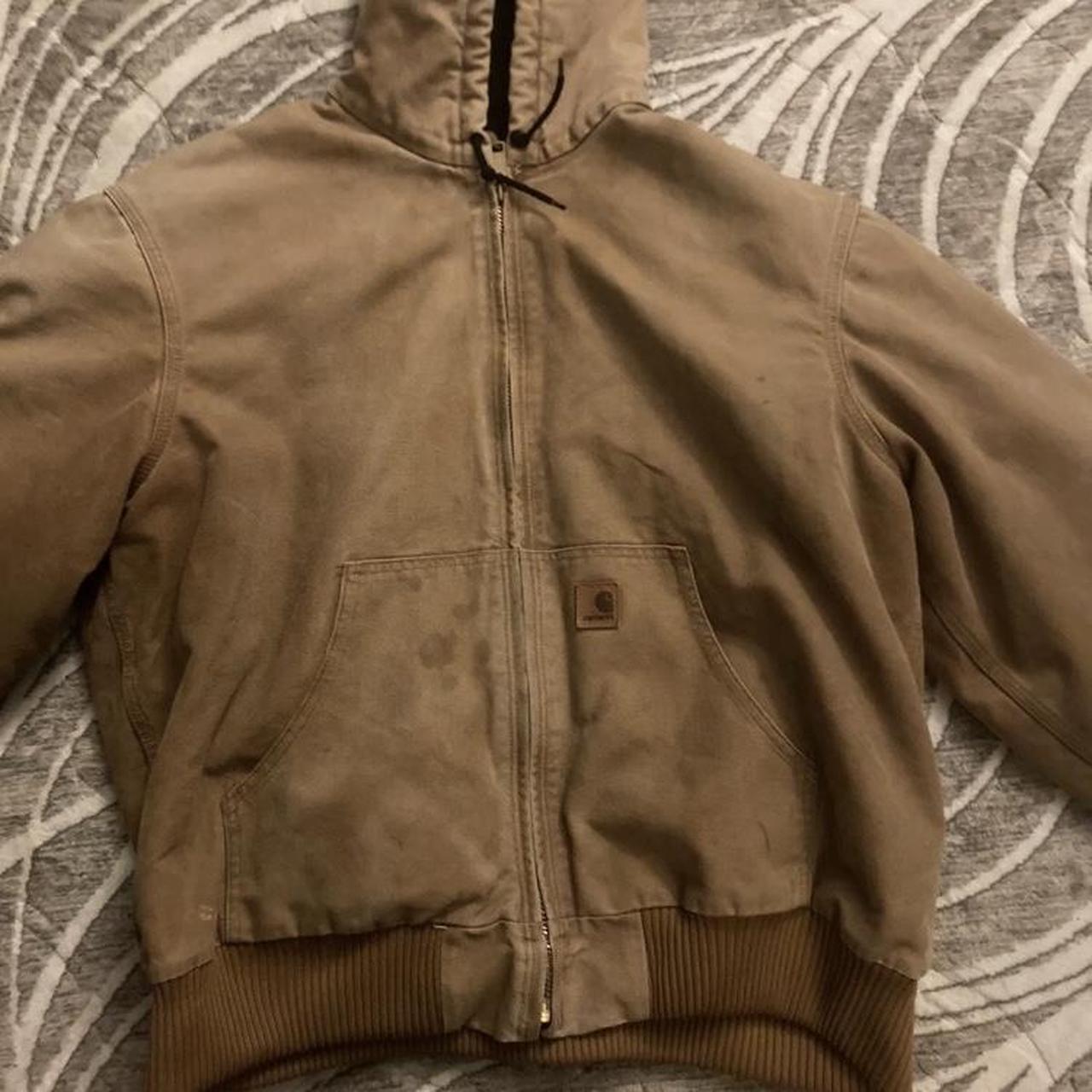 Carhartt J130 211 brown jacket mens XL regular duck... - Depop