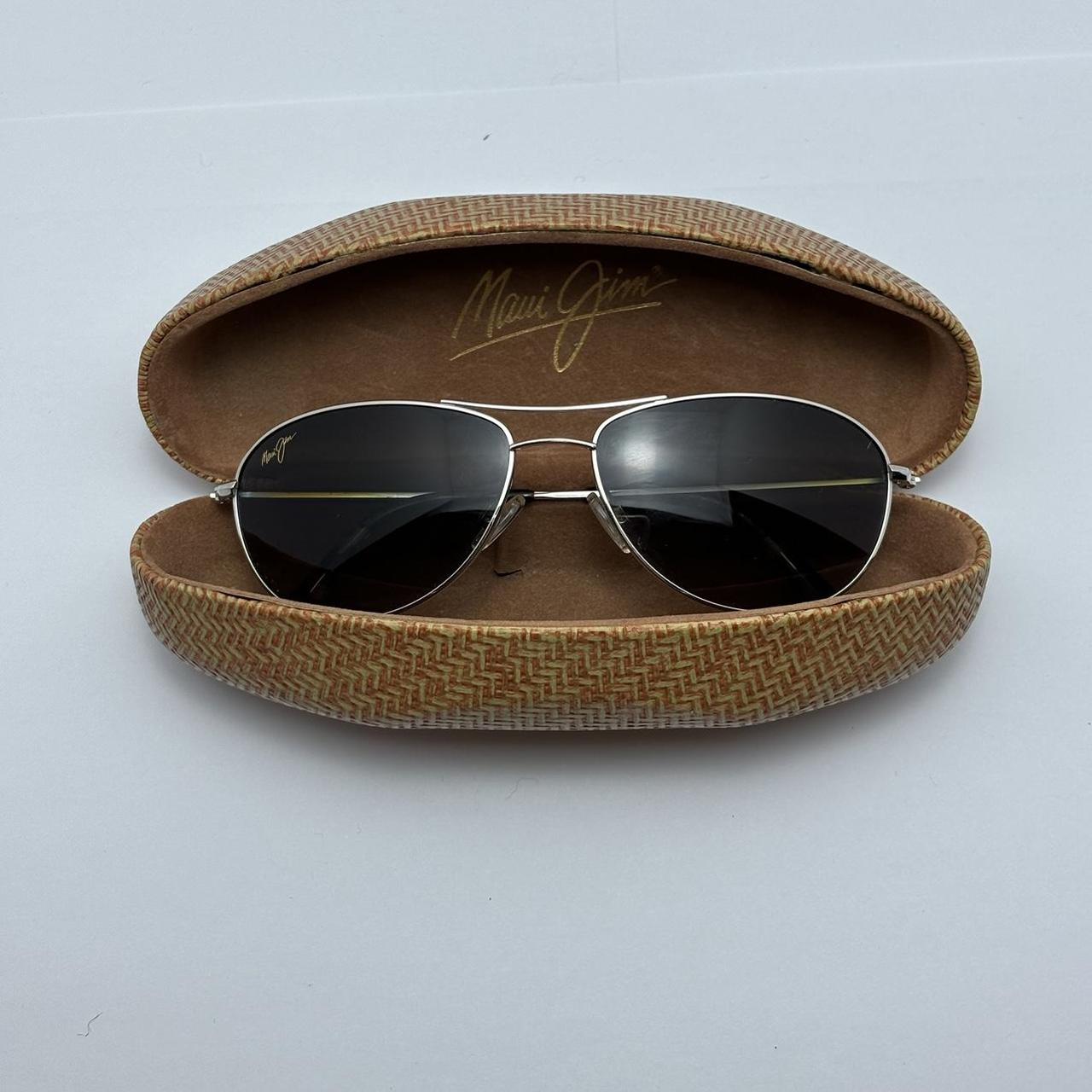 Vintage Maui Jim Mavericks Aviators With Case... Depop