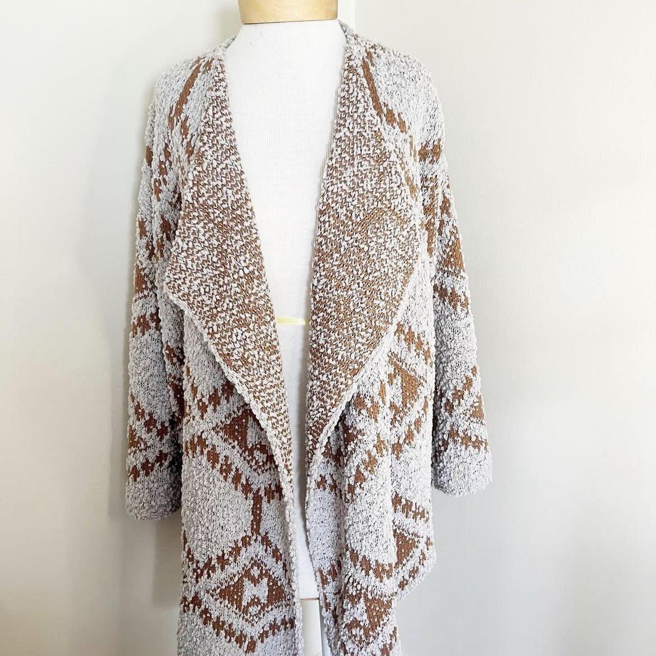 Popcorn style POL cardigan . Size S would fit up to a L - Depop