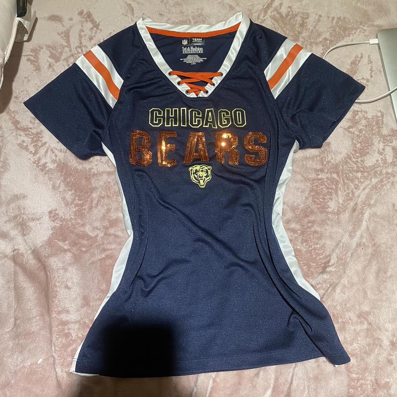 chicago bears bedazzled jersey - Depop