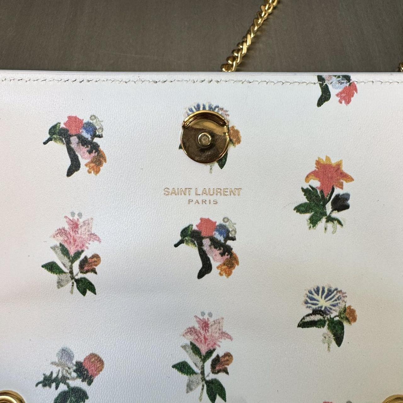 floral embroidery ysl floral bag