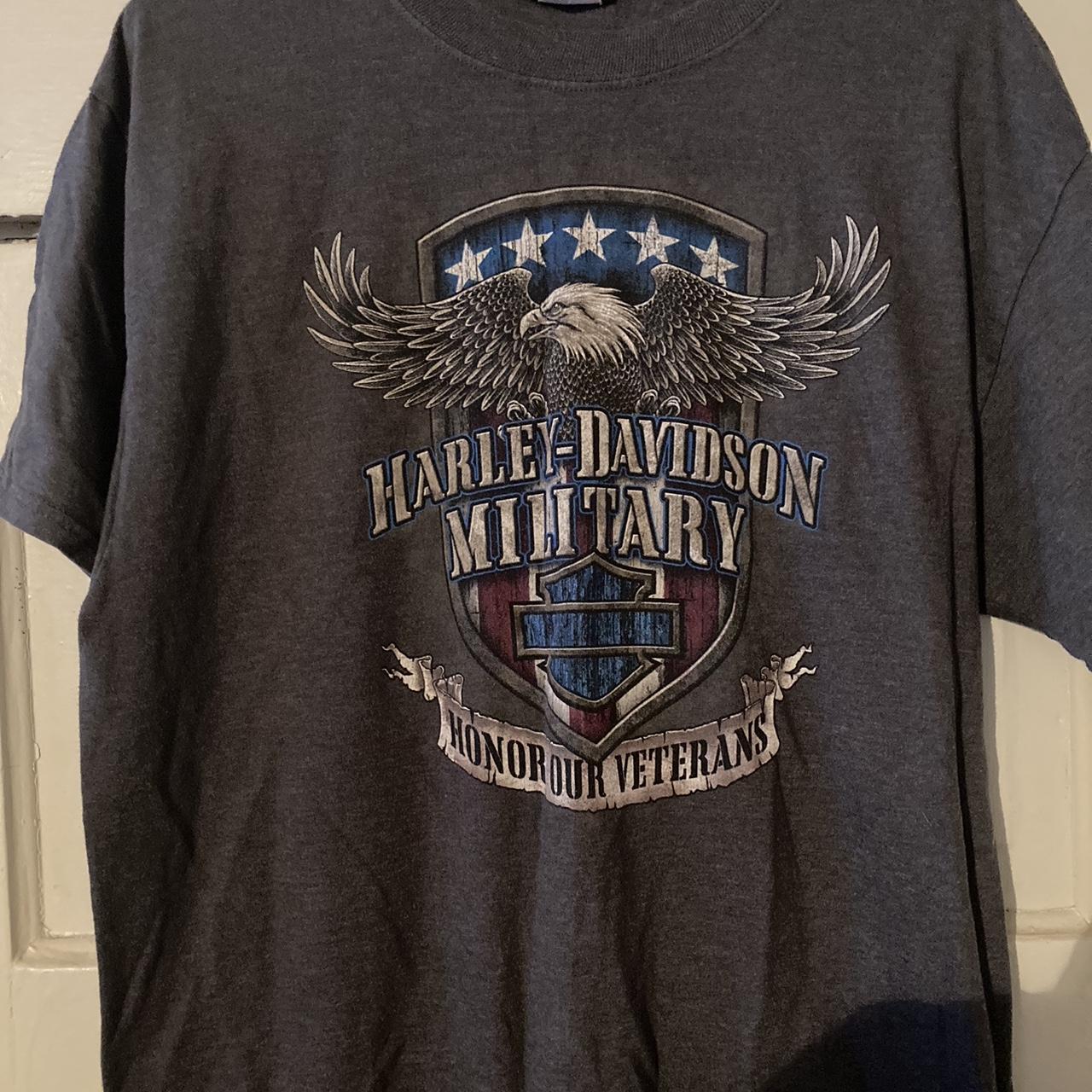 Harley Davidson Honor our Veterans Shirt Large - Depop