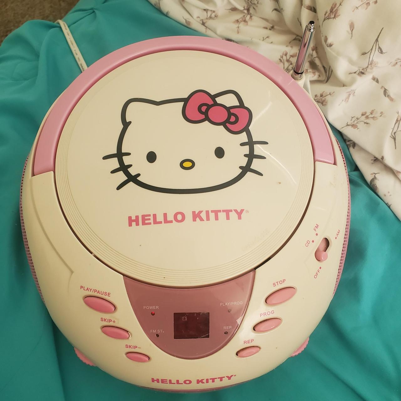 Hello Kitty CD record player 💓 cd port still works,... Depop