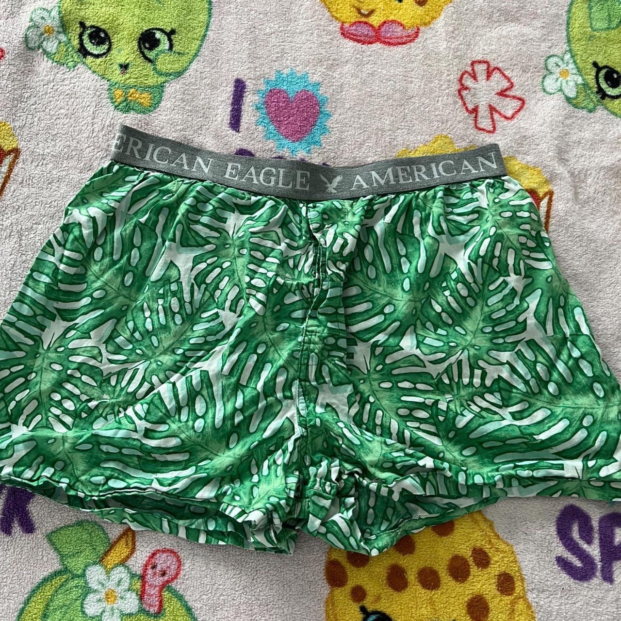 American Eagle XL tropical leaves boxers-... - Depop