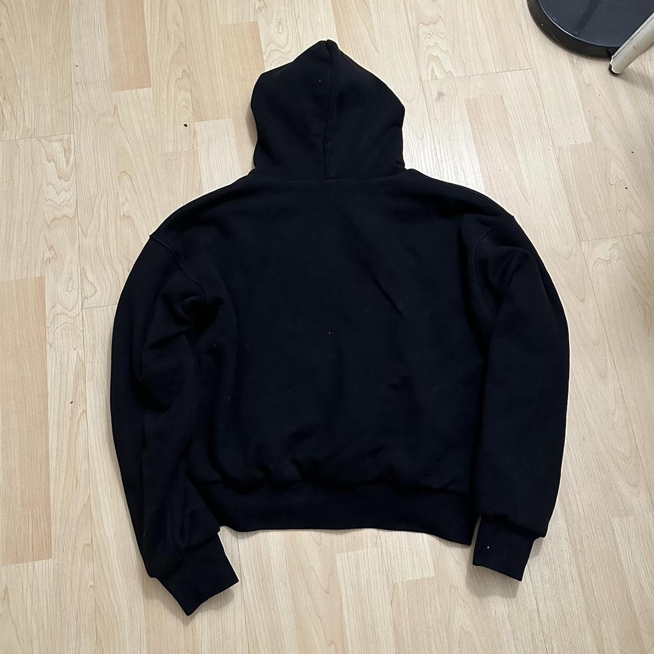 zic made black hoodie. s/m and is boxy with the... - Depop