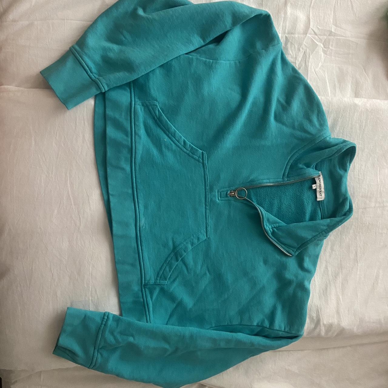 Teal Quarter Zip Depop