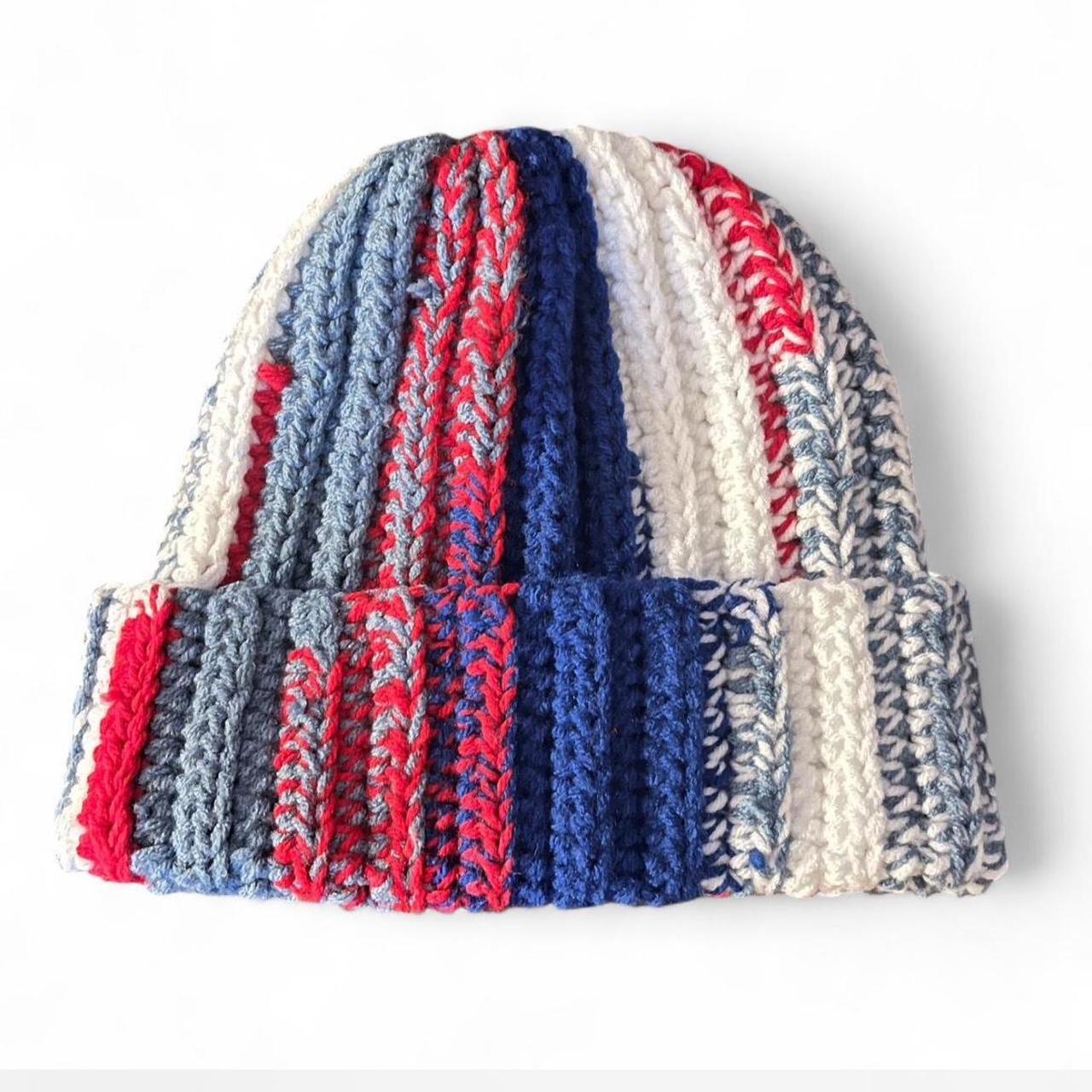 Women's Beanies - Multi – Double stranded crochet… - image 1