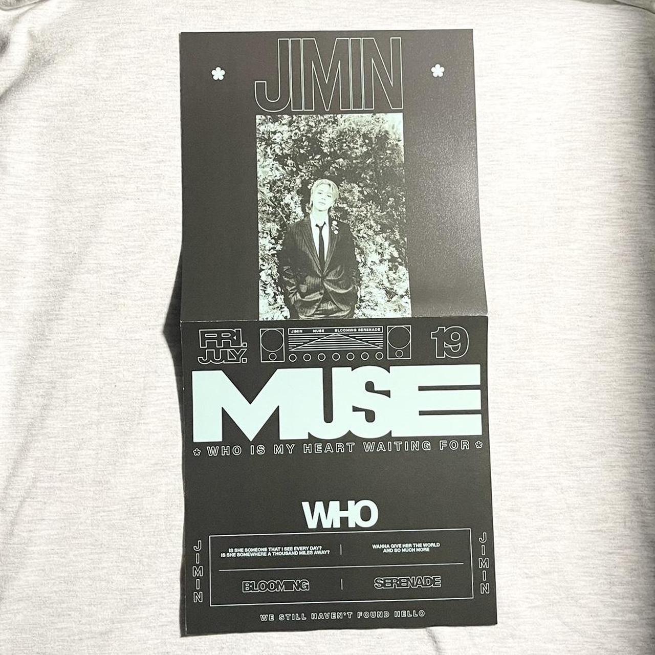 Jimin BTS Muse Blooming Ver. Kpop Poster New pc and | Depop