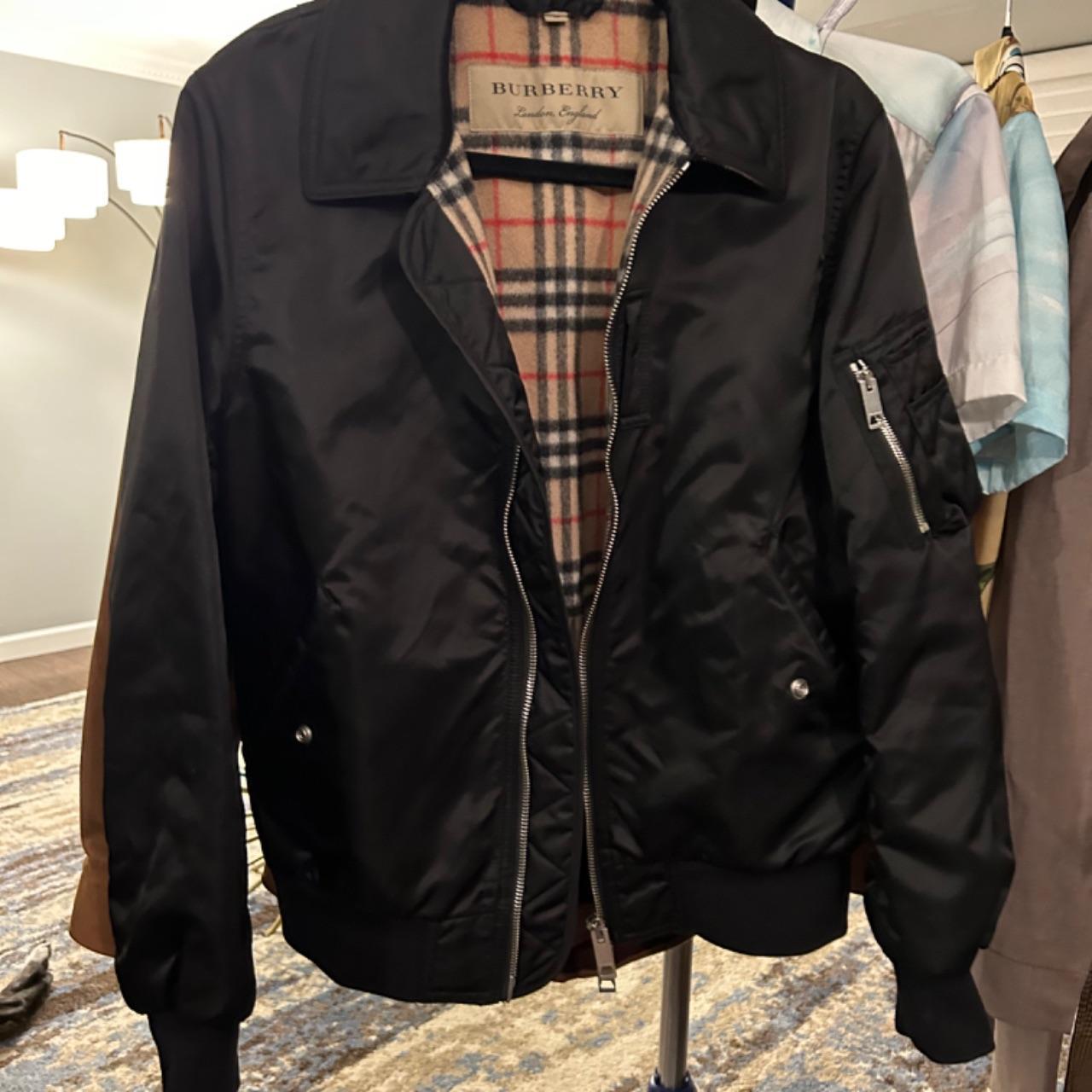 Burberry Satin Bomber Jacket size 38 US men