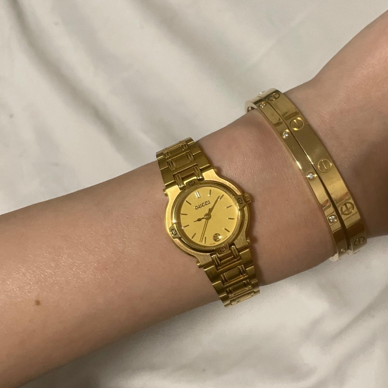 Rare Gucci Gold Plated Quartz 9200L women's | Depop